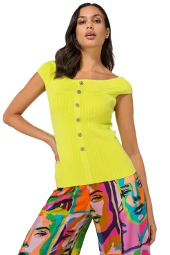 1242-80 / Aansluitende Geklede Top Met Stretch><noscript><img width=