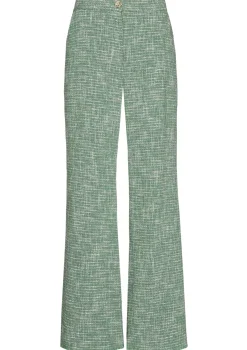 1588-62 / Broek In Fijne Bouclette, Wijd Been, Normal Waist>Caroline Biss