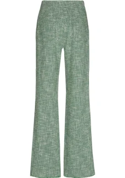 1588-62 / Broek In Fijne Bouclette, Wijd Been, Normal Waist>Caroline Biss