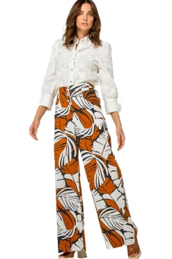 1508-39 / Broek In Katoen, Wijd Been, High Waist><noscript><img width=