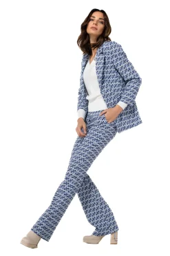 1550-29 / Comfortabele Broek, Bootcut, Normal Waist, Pop-Art Print><noscript><img width=