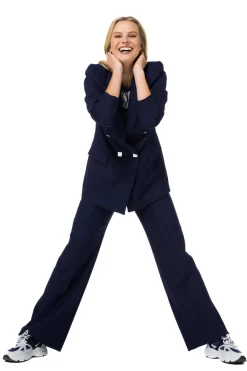 1523-21 / Comfortabele Citylook Broek, Recht Been, Normal Waist><noscript><img width=