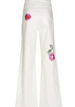 1509-69 / Comfortabele Jeans Met Broderie, Flared Leg, Normal Waist>Caroline Biss