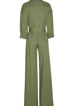 1568-60 / Comfortabele Jumpsuit In Katoen, Wijd Been>Caroline Biss Best