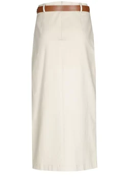 1713-34 / Comfortabele Rechte Midi Rok, Jeanslook>Caroline Biss Discount