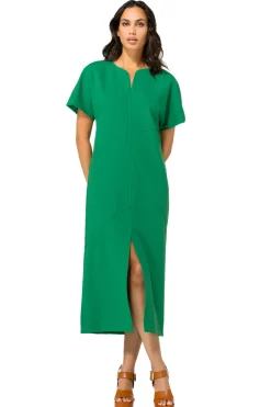 1124-62 / Comfortabele Rechtvallende Midi Jurk><noscript><img width=