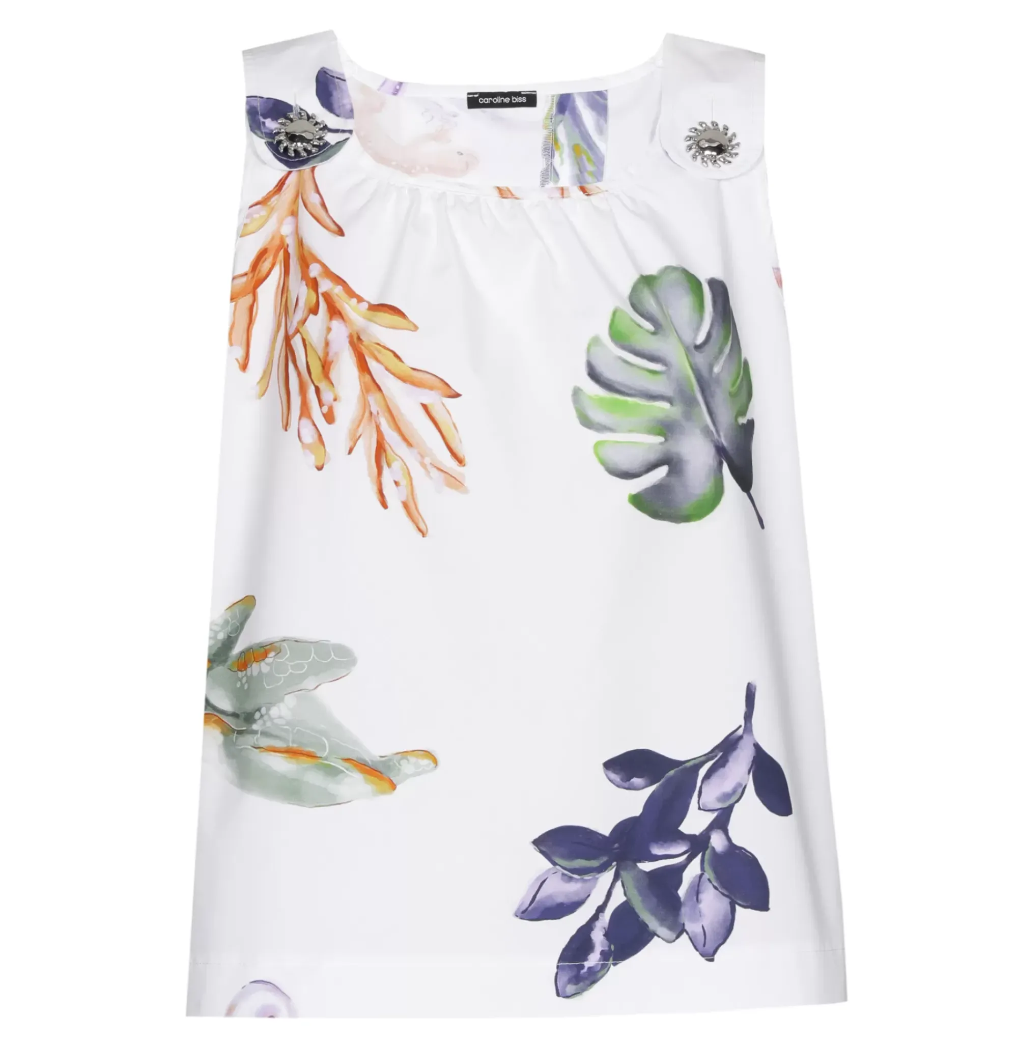3681-69 / Comfortabele Top Met Rugeffect>Caroline Biss