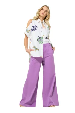 3574-40 / Comfortabele Wijde Broek, Normal Waist><noscript><img width=