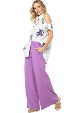 3574-40 / Comfortabele Wijde Broek, Normal Waist><noscript><img width=