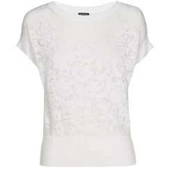 1266-91 / Elegante Half Doorschijnende Top>Caroline Biss Outlet