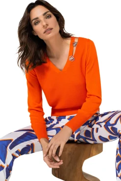1259-53 / Fijn Gebreide Elegante Pull 2 Styles>Caroline Biss Best