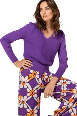 1259-45 / Fijn Gebreide Elegante Pull 2 Styles>Caroline Biss Clearance