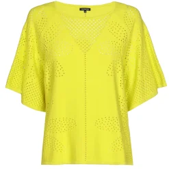 1249-80 / Fijn Gebreide Pull Met Bloemeffect>Caroline Biss New