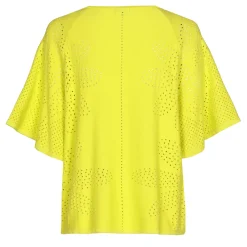 1249-80 / Fijn Gebreide Pull Met Bloemeffect>Caroline Biss New