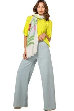 1249-80 / Fijn Gebreide Pull Met Bloemeffect><noscript><img width=