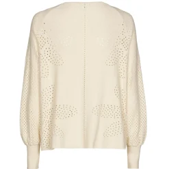 1250-34 / Fijn Gebreide Pull Met Bloemeffect>Caroline Biss Discount