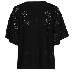 1249-10 / Fijn Gebreide Pull Met Bloemeffect>Caroline Biss Outlet