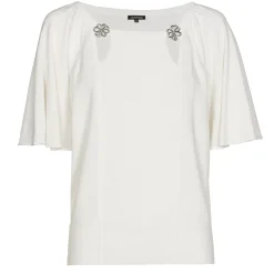1258-91 / Fijn Gebreide Pull Met Fantasiemouw>Caroline Biss Outlet