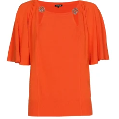1258-53 / Fijn Gebreide Pull Met Fantasiemouw>Caroline Biss Clearance