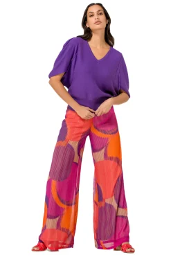 1247-45 / Fijn Gebreide Pull Met Mouweffect><noscript><img width=