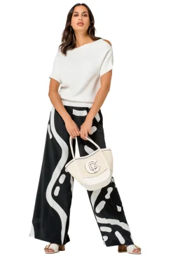 1246-91 / Fijn Gebreide Top Met Schoudereffect><noscript><img width=