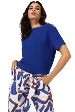 1246-26 / Fijn Gebreide Top Met Schoudereffect><noscript><img width=