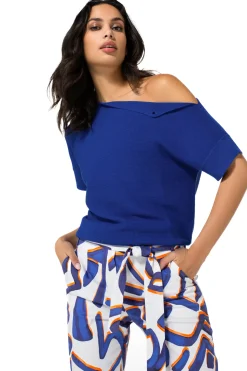 1246-26 / Fijn Gebreide Top Met Schoudereffect><noscript><img width=