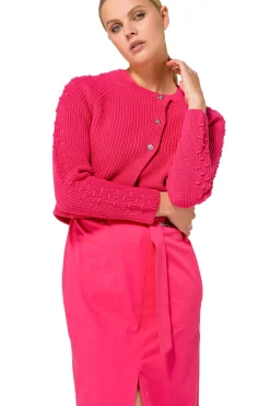 1281-74 / Grof Gebreide Bolero In Katoen>Caroline Biss Sale