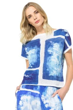 3203-29 / Half Doorzichtige Gebreide Pull><noscript><img width=
