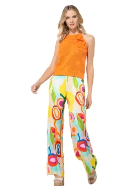 3200-55 / Half Doorzichtige Gebreide Top><noscript><img width=