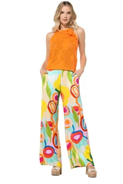 3200-55 / Half Doorzichtige Gebreide Top><noscript><img width=