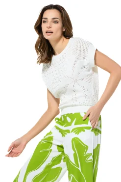 3215-91 / Half Doorzichtige Gebreide Pull>Caroline Biss Discount