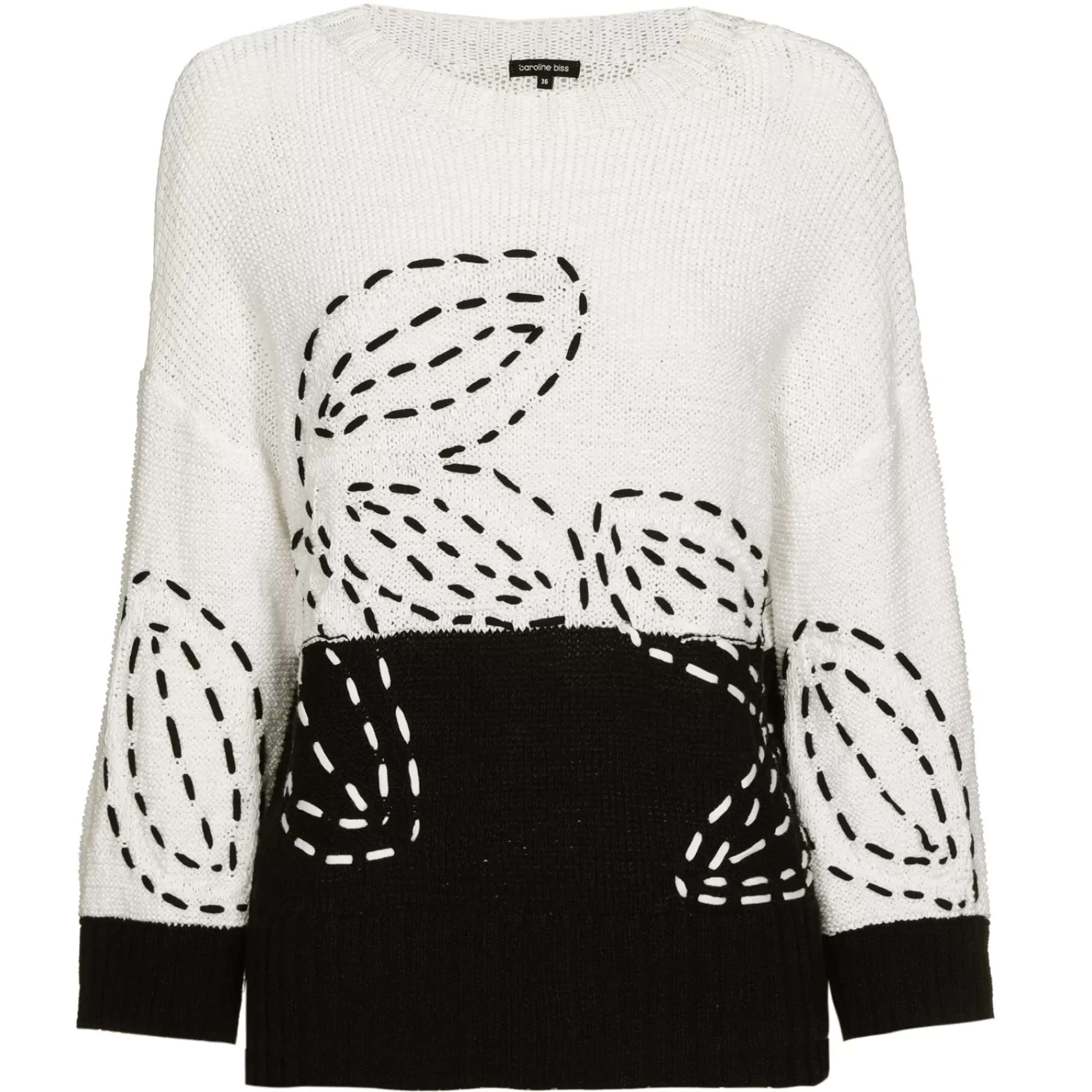 1298-19 / Katoenen Pull Bicolor>Caroline Biss Best