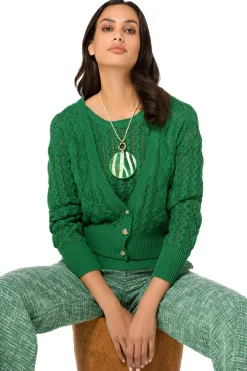 1224-62 / Korte Cardigan In Katoen>Caroline Biss Outlet