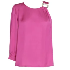 1631-73 / Korte Geklede Asymmetrische Top>Caroline Biss Online