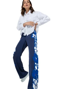 1608-90 / Korte Oversized Katoenen Bloes Met Broderie><noscript><img width=