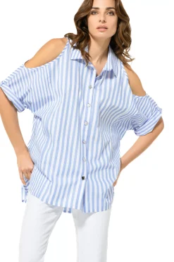 3678-24 / Lange Chemise Met Schoudereffect><noscript><img width=
