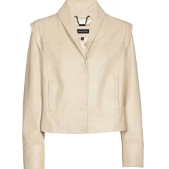1800-33 / Lederen Vest Met Afneembare Mouw>Caroline Biss Outlet