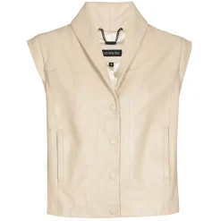 1800-33 / Lederen Vest Met Afneembare Mouw><noscript><img width=