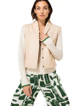 1800-33 / Lederen Vest Met Afneembare Mouw><noscript><img width=