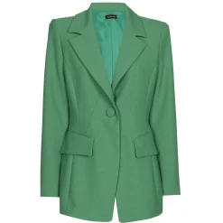 1823-62 / Licht Aansluitende Comfortabele Lange Citylook Blazer>Caroline Biss