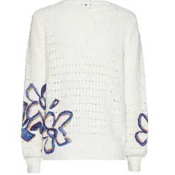 1289-29 / Los Gebreide Pull Met Print>Caroline Biss Outlet