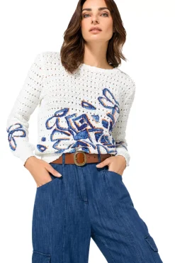 1289-29 / Los Gebreide Pull Met Print><noscript><img width=