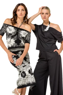 1769-19 / Rechtvallende Comfortabele Rok In Tricot><noscript><img width=