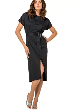 1169-10 / Rechtvallende Jurk In Stretch><noscript><img width=