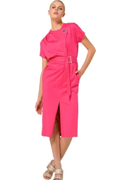1169-74 / Rechtvallende Jurk In Stretch><noscript><img width=