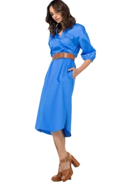 1177-27 / Rechtvallende Jurk In Stretch><noscript><img width=