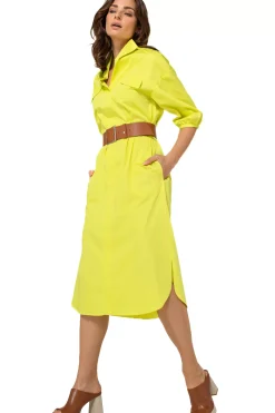 1177-80 / Rechtvallende Jurk In Stretch><noscript><img width=