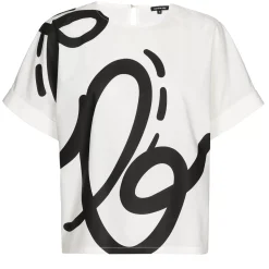 1640-19 / Rechtvallende Korte Top In Katoen>Caroline Biss Outlet
