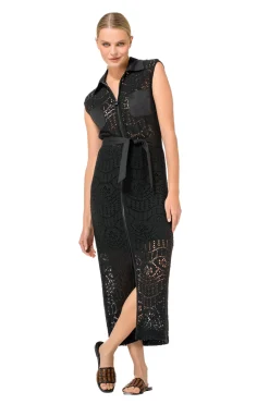 1143-10 / Rechtvallende Midi Jurk In Kant><noscript><img width=